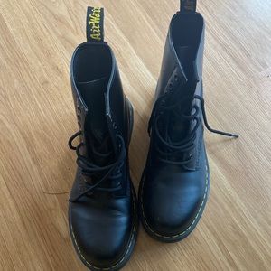 Never worn matte black doc martens!